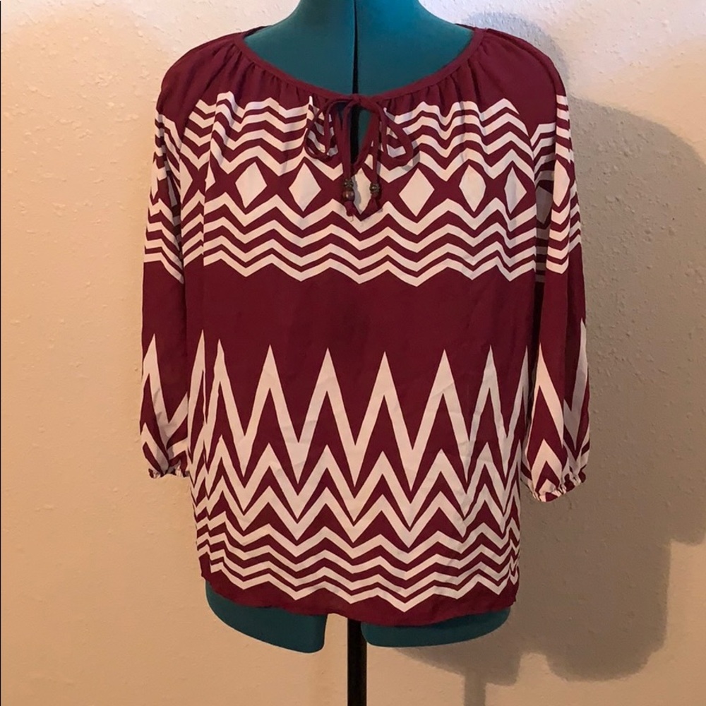 Rewind Purple patterned Blouse